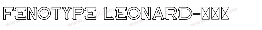 Fenotype Leonard字体转换
